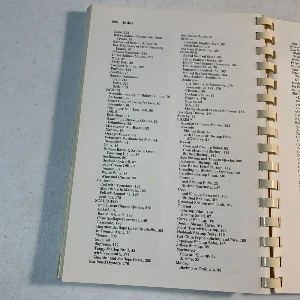 vintage cookbook Galley Greats fish seafood 1982 National Fisheries Institute